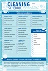 Cleaning Schedule Checklist Note Pad (60 Sheets) - Peter Pauper Press Inc - 9781441345981