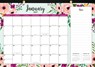 2027 Floral Desk Pad and Wall Calendar (11 X 17) - (12-Month Calendar with 152 Bonus Stickers!) -  - 9781441346964