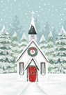 Church in Snowfall Small Boxed Holiday Cards (20 Cards, 21 Self-Sealing Envelopes) -  - 9781441348227