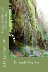 English-Kirundi Dictionary - A. H. Zemback - 9781451590333
