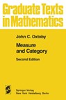 Measure and Category - John C. Oxtoby - 9781468493412
