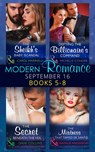 Modern Romance September 2016 Books 5-8: The Sheikh's Baby Scandal (One Night With Consequences) / Defying the Billionaire's Command / The Secret Beneath the Veil / The Mistress That Tamed De Santis ( - Carol Marinelli ; Michelle Conder ; Dani Collins ; Natalie Anderson - 9781474058315