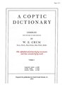 A Coptic Dictionary, volume 1: The world's best Coptic dictionary - David Grant Stewart Sr - 9781489588265