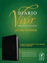 Biblia de Estudio del Diario Vivir Ntv, Letra Grande (Sentipiel, Negro/Ónice, Letra Roja) - Tyndale Bible - 9781496455741