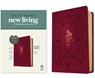 NLT Giant Print Bible, Filament Enabled (Leatherlike, Cranberry Flourish, Red Letter) - New Living Translation - 9781496482297