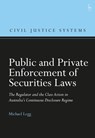 Public and Private Enforcement of Securities Laws - Professor Michael (University of New South Wales Legg - 9781509941513