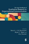 The Sage Handbook of Qualitative Research in Organizational Communication - BRUMMANS,  Boris H. J. M. ; Taylor, Bryan C. ; Sivunen, Anu - 9781529794632
