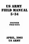 US Army Field Manual 5-34 Engineer Field Data - Us Army - 9781537290898