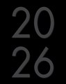 Basic Black 2026 7.5 X 9.5 Booklet Monthly Planner - Willow Creek Press - 9781549257032