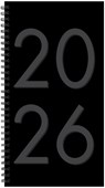 Black 2026 3.5 X 6.5 Softcover Weekly Spiral -  - 9781549257315