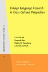 Foreign Language Research in Cross-Cultural Perspective - BOT,  Kees De ; Ginsberg, Ralph B. - 9781556193453