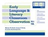 Early Language and Literacy Classroom Observation - Miriam W. Smith ; Joanne P. Brady ; Louisa Anastasopoulos - 9781557669476