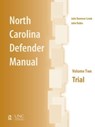 North Carolina Defender Manual - RUBIN,  John - 9781560116882