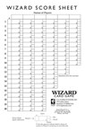 Wizard(r) Oversized Scorepads -  - 9781572817081