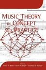 Music Theory in Concept and Practice - James M. Baker ; David (Customer) Beach ; Jonathan W. (Customer) Bernard - 9781580462259