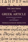 The Doctrine of the Greek Article - Thomas F Middleton - 9781597522236