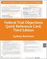 Federal Trial Objections Reference Card -  - 9781601565440