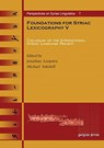 Foundations for Syriac Lexicography V - Michael Sokoloff - 9781617190278
