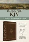 The Holy Bible Kjv: 5-Minute Bible Study Edition [Classic Hickory] - Barbour Bibles - 9781636098005