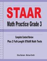 STAAR Math Practice Grade 3: Complete Content Review Plus 2 Full-length STAAR Math Tests - Michael Smith - 9781636200101
