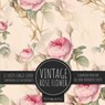 Vintage Rose Flower Scrapbook Paper Pad - Crafty as Ever - 9781636572543