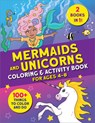 Mermaids and Unicorns Coloring & Activity Book: 100 Things to Color and Do - Courtney Carbone - 9781638076346