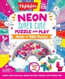 Neon Super Cute Puzzle and Play: Plus-Plus Building Blocks and Hidden Pictures Puzzle Sticker Book Set for Kids 5-9, Create and Personalize with Cute - Highlights - 9781639624447