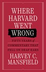 Where Harvard Went Wrong - Harvey C. Mansfield - 9781641775014