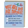 6-Pack Em & Friends Why Are You My Favorite? Greeting Card -  - 9781642465327