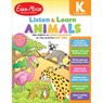 Animals, Kindergarten Workbook: Listen and Learn Audio Workbook, Reading and Math - Evan-Moor Educational Publishers - 9781645141853