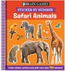 Brain Games - Sticker by Number: Safari Animals (for Kids Ages 3-6): A Kid's Sticker Activity Book with More Than 150 Stickers! [With Sticker(s)] - Publications International Ltd - 9781645584476