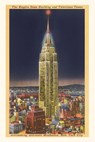 Vintage Journal Empire State Building at Night, New York City - Found Image Press - 9781669508212