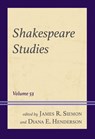 Shakespeare Studies - Diana E. (Massachusetts Institute of Technology Henderson ; James R. Siemon - 9781683939917