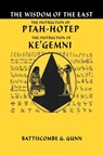 The Teachings of Ptahhotep - Battiscombe G Gunn - 9781684114962
