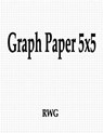 Graph Paper 5x5 - Rwg - 9781684118106