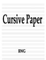 Cursive Paper - RWG - 9781684119110
