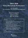Civil Procedure Supplement, for Use with All Pleading and Procedure Casebooks, 2019-2020 - Jack H. Friedenthal ; Arthur R. Miller ; John E. Sexton ; Helen Hershkoff - 9781684671441