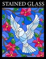 Stained Glass Coloring Book: Beautiful Birds Designs Coloring Pages for Adults - Stress Relief and Relaxation - Bold Coloring Books - 9781688595705