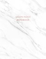 Graph Paper Notebook: Soft White Marble - 8.5 x 11 - 5 x 5 Squares per inch - 100 Quad Ruled Pages - Cute Graph Paper Composition Notebook f - Paperlush Press - 9781689668033