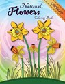 National Flowers Coloring Book: Easy Flower Coloring Book for Seniors Adults: National Flora Around the World Coloring Pages Botanical and Beautiful P - Colokara - 9781700430397