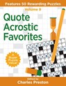 Quote Acrostic Favorites: Features 50 Rewarding Puzzles - Charles Preston - 9781734048360