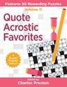 Quote Acrostic Favorites - Charles Preston - 9781734048384