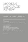 Modern Language Review (116 - CONNON,  Derek F - 9781781889961