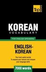 Korean vocabulary for English speakers - 7000 words - Andrey Taranov - 9781786166050