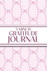 5-Minute Gratitude Journal (Pink Bows & Gingham) - Revive Stationery - 9781834121413