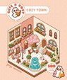 Cute 'n' Cozy Sticker Therapy: Cozy Town - Zenny Abanales - 9781837761289