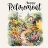 Happy Retirement Guest Book with lined pages (hardback) - Lulu And Bell - 9781839903922
