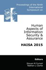 Proceedings of the Ninth International Symposium on Human Aspects of Information Security & Assurance (HAISA 2015) - Steven Furnell ; Nathan Clarke - 9781841023885