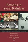 Emotion in Social Relations - Brian Parkinson ; Agneta H. Fischer ; Antony S.R. Manstead - 9781841690469