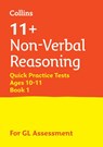 11+ Non-Verbal Reasoning Quick Practice Tests Age 10-11 (Year 6) Set A - Letts 11+ - 9781844199174